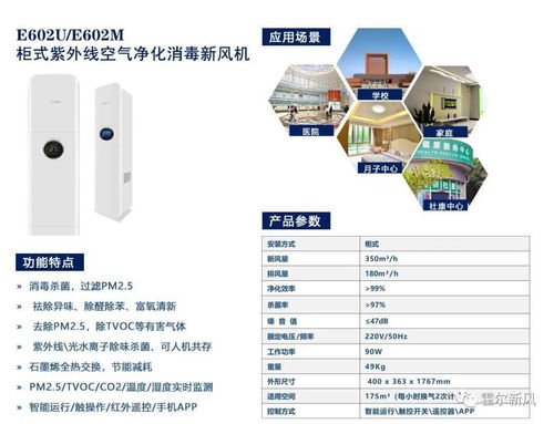 霍尔新风 多场景适用空气消毒杀菌净化器